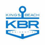 Blue Kings Beach Residential (KBR) logo featuring an anchor design, representing trusted real estate and home selling services – Sell My House Fast San Diego